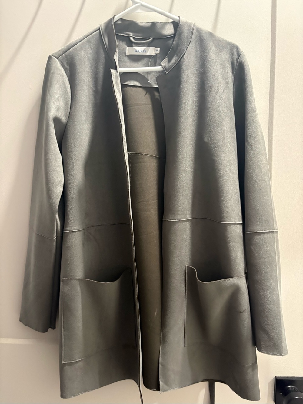 rag & bone Charcoal Collarless Trench Coat
